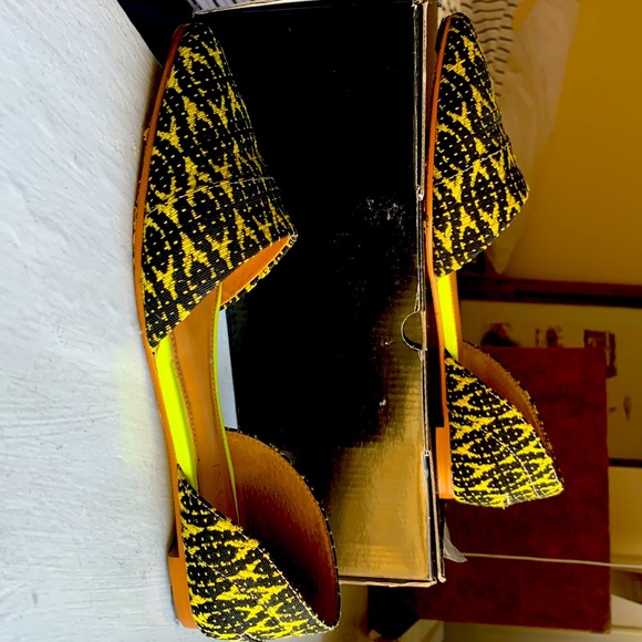 J Crew Graphic Woven d’Orsay flats - Picture 3 of 4